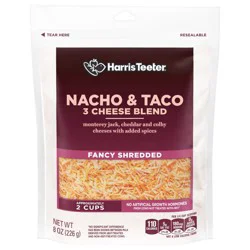 Harris Teeter® Fancy Shredded Nacho Taco 3 Cheese Blend
