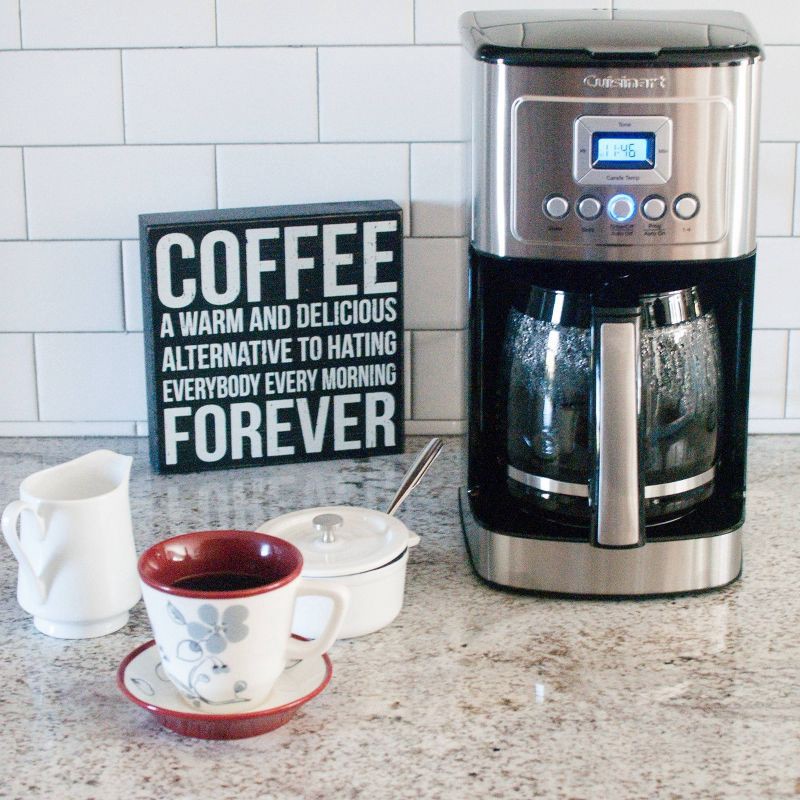 slide 6 of 11, Cuisinart 14-Cup Programmable Coffeemaker - Stainless Steel - DCC-3200P1: Drip Coffee Maker, Automatic Shut-Off, LCD Display, 1 ct