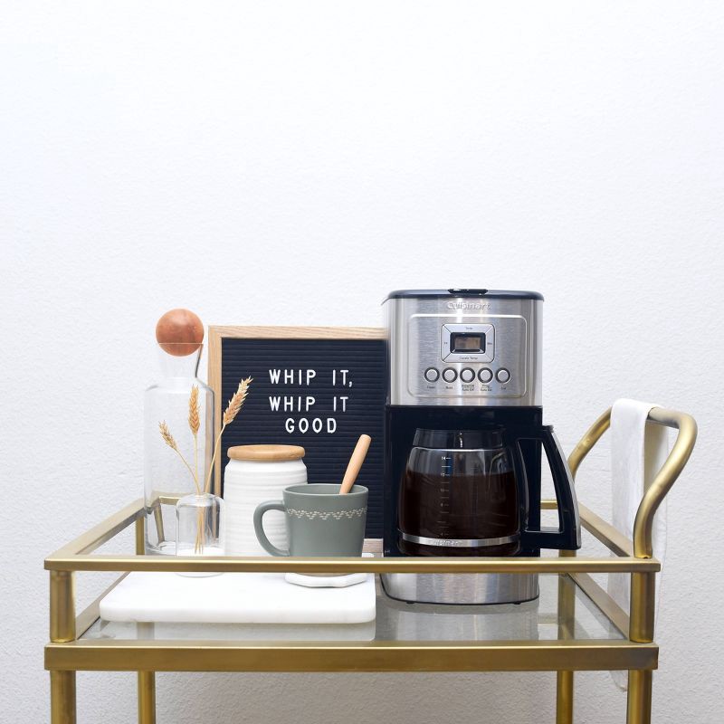 slide 7 of 11, Cuisinart 14-Cup Programmable Coffeemaker - Stainless Steel - DCC-3200P1: Drip Coffee Maker, Automatic Shut-Off, LCD Display, 1 ct