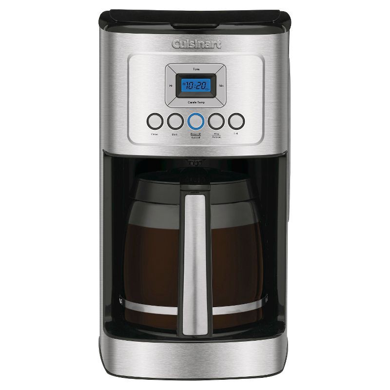 slide 1 of 11, Cuisinart 14-Cup Programmable Coffeemaker - Stainless Steel - DCC-3200P1: Drip Coffee Maker, Automatic Shut-Off, LCD Display, 1 ct