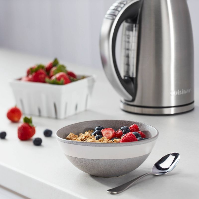 slide 9 of 12, Cuisinart 1.7L Perfectemp Programmable Stainless Steel Electric Kettle Light Silver CPK-17P1: Adjustable Temp, Cordless, 360° Base, 1.7 liter