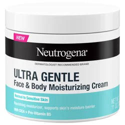 Neutrogena Ultra Gentle Face & Body Daily Moisturizing Cream, 11 Oz