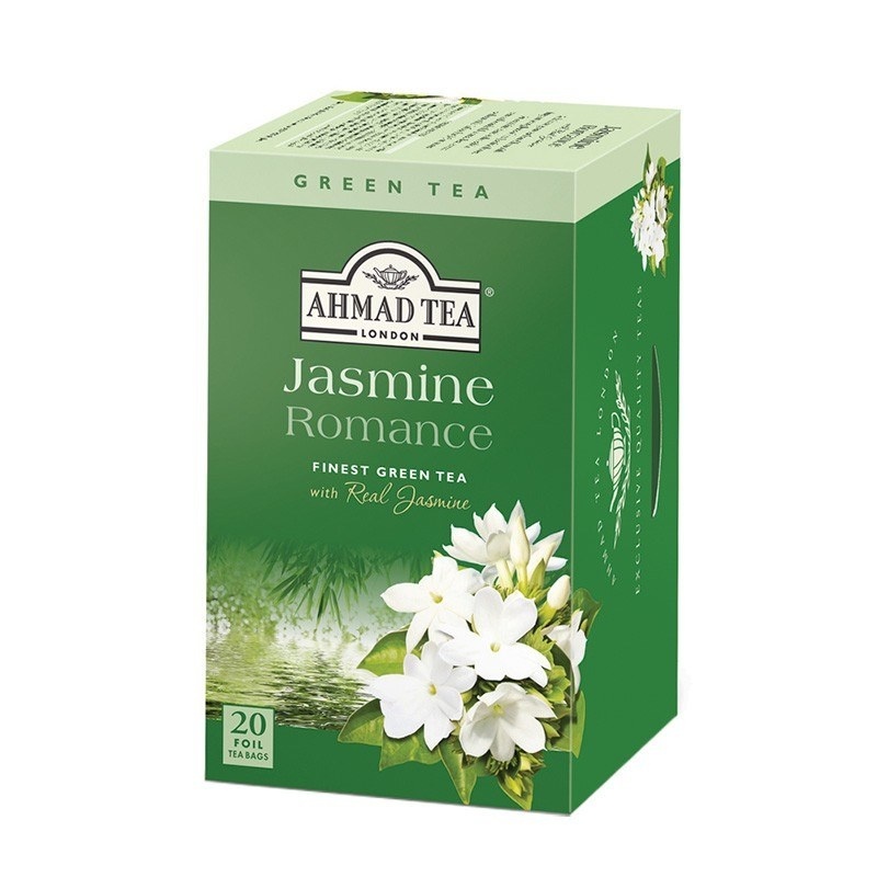 slide 1 of 1, Ahmad Tea Jasmine Romance Green Tea, 40 gram