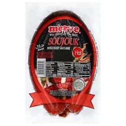 Merve Beef Soujouk Hot Round - 0.5 Lb