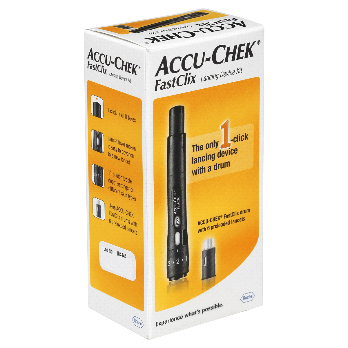 slide 7 of 8, Accu-Chek Fastclix Lancing Device Kit, 1 ct