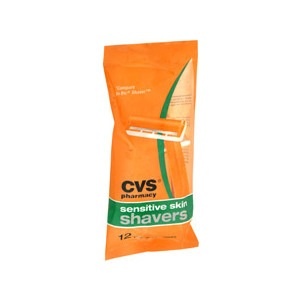 slide 1 of 1, CVS Pharmacy Sensitive Skin Shavers, 12 ct