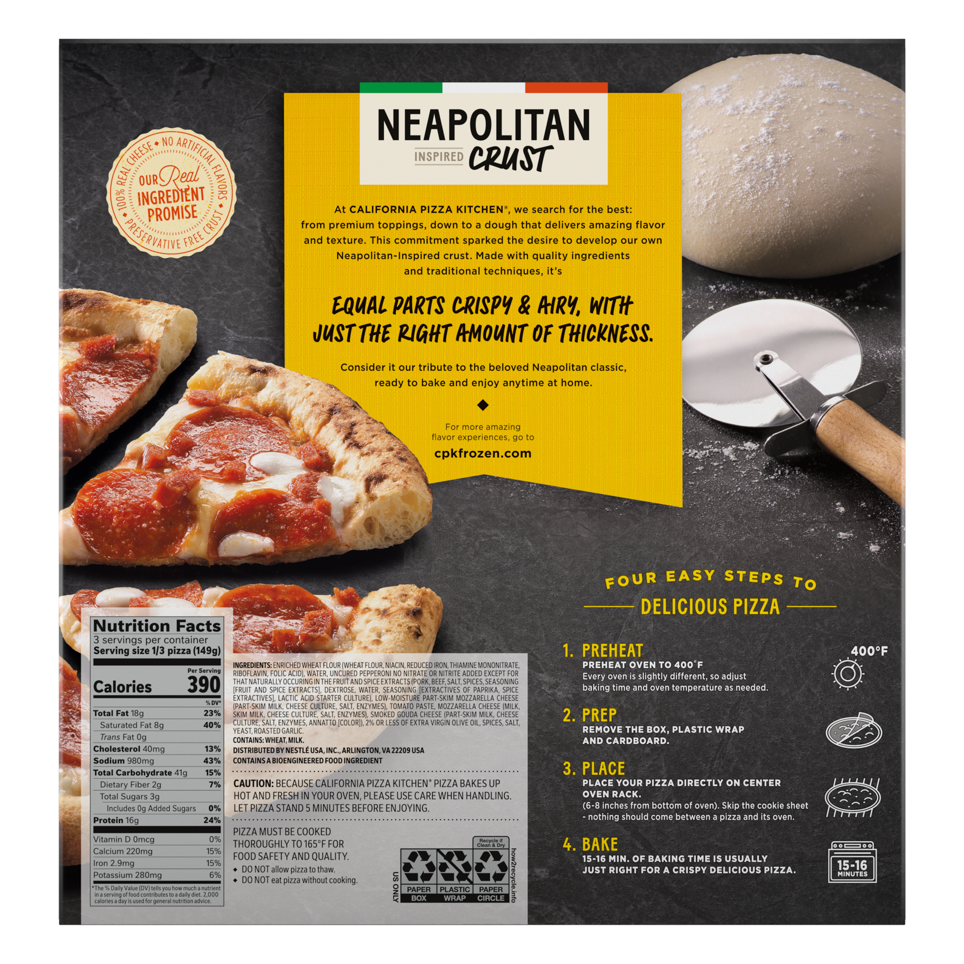 slide 3 of 7, California Pizza Kitchen Neapolitan Pepperoni Frozen Pizza - 15.4oz, 15.4 oz
