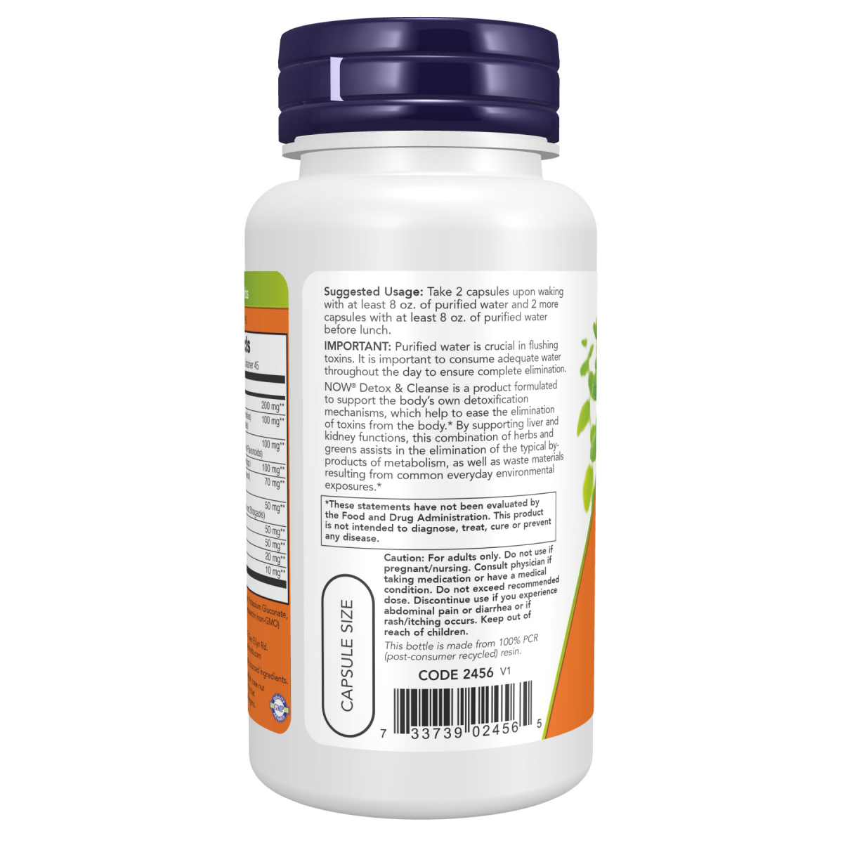 slide 2 of 3, Now Detox Cleanse Vcap, 90 ct