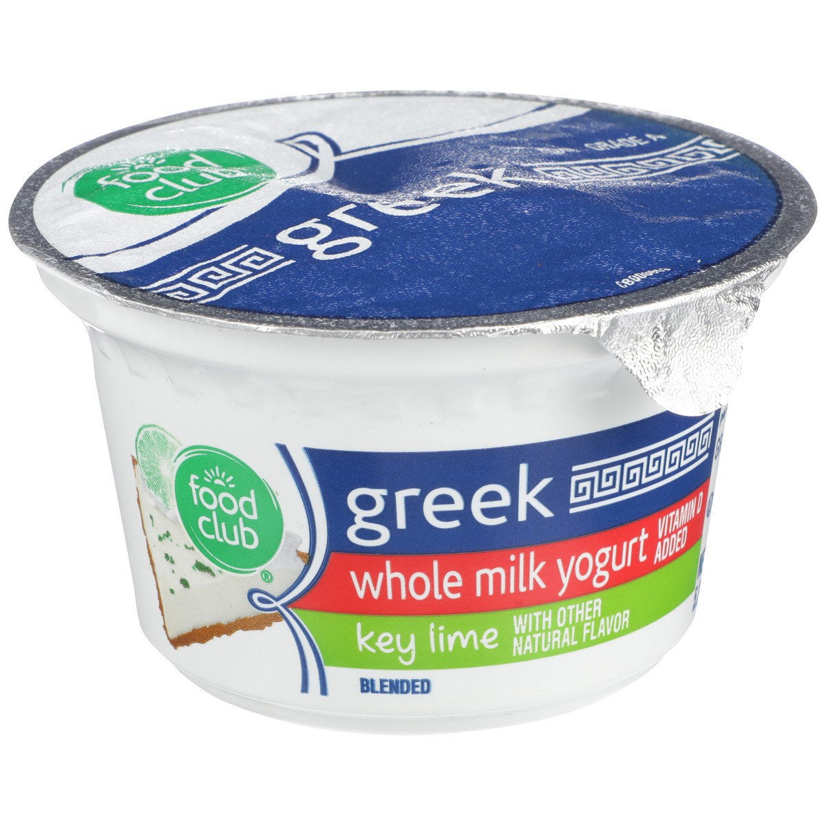 slide 2 of 9, Food Club Key Lime Blended Greek Whole Milk Yogurt, 5.3 oz