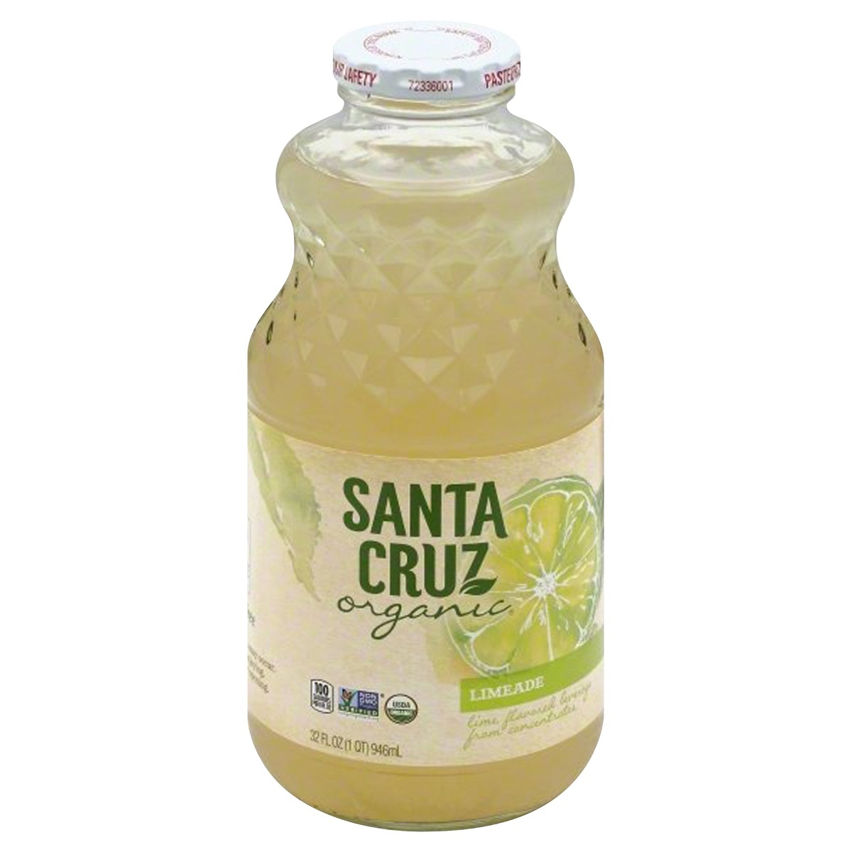 slide 1 of 9, Santa Cruz Organic Limeade, 32 fl oz