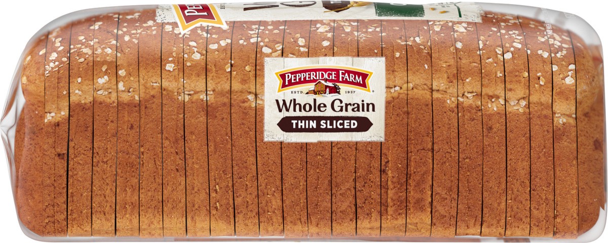 slide 4 of 7, Pepperidge Farm Whole Grain Oatmeal Thin Sliced Bread, 22 oz