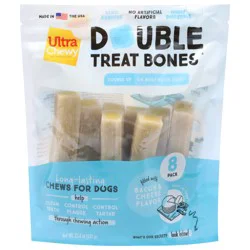 Ultra Chewy Bacon & Cheese Double Treat Bones Dog Treats