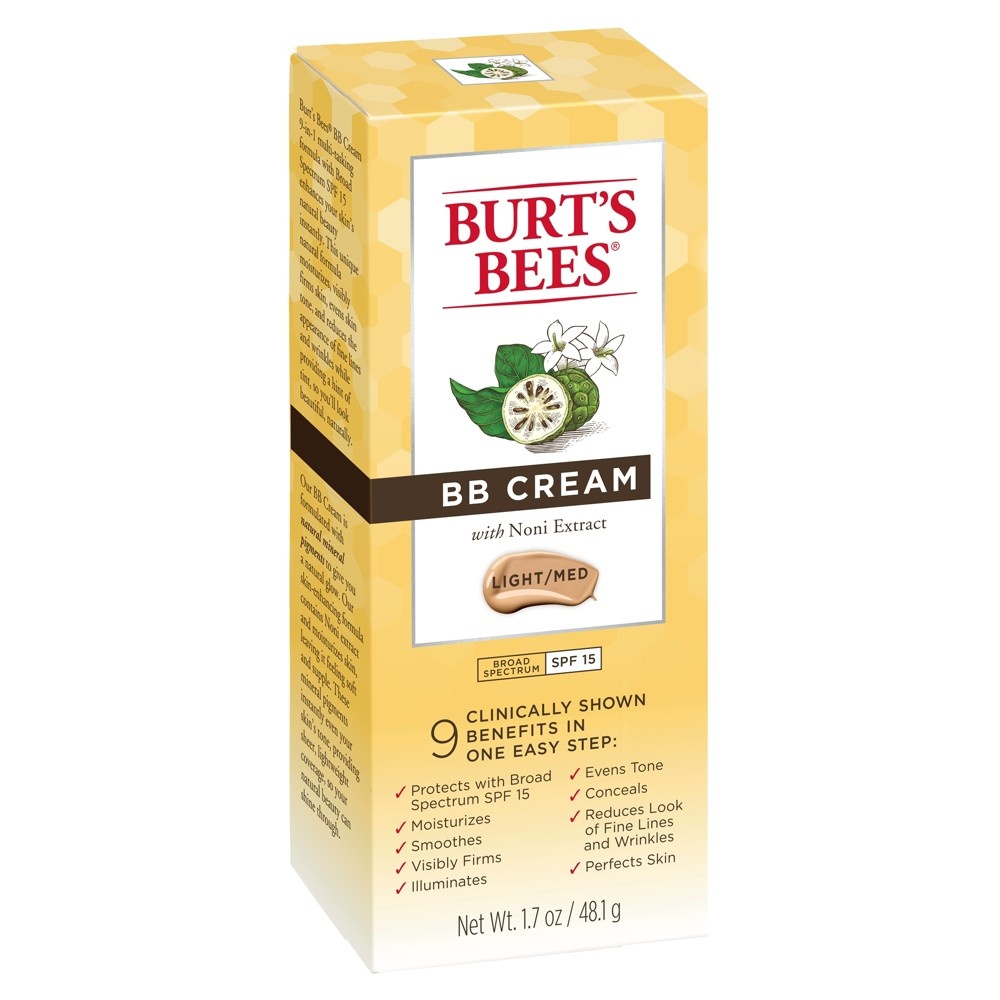 slide 2 of 8, Burt's Bees BB Cream with SPF 15 - Light-Medium, 1.7 oz