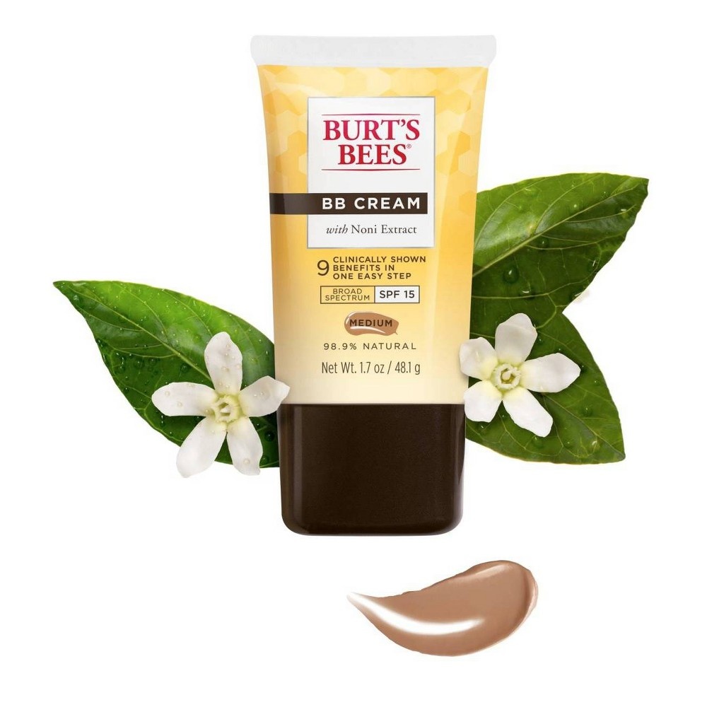 slide 6 of 8, Burt's Bees BB Cream with SPF 15 - Light-Medium, 1.7 oz