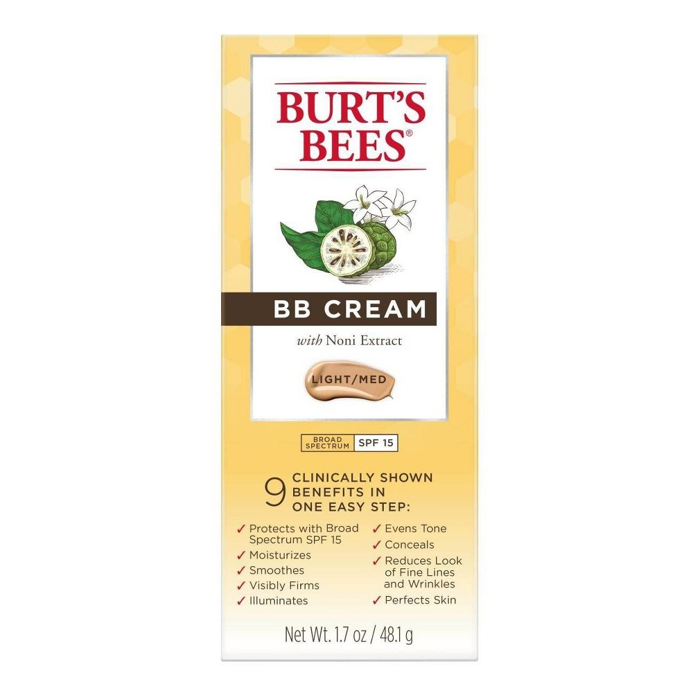 slide 7 of 8, Burt's Bees BB Cream with SPF 15 - Light-Medium, 1.7 oz