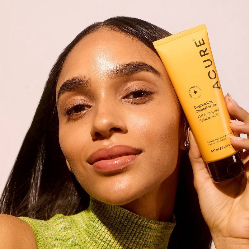 slide 2 of 5, Acure Brightening Cleansing Gel - Citrus - 4 fl oz, 4 fl oz