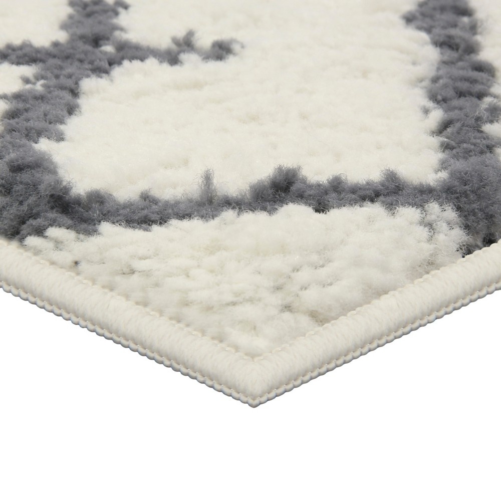 slide 3 of 3, 2'6"x3'10" Kenya Fleece Geometric Design Tufted Accent Rug Cream - Project 62, 1 ct