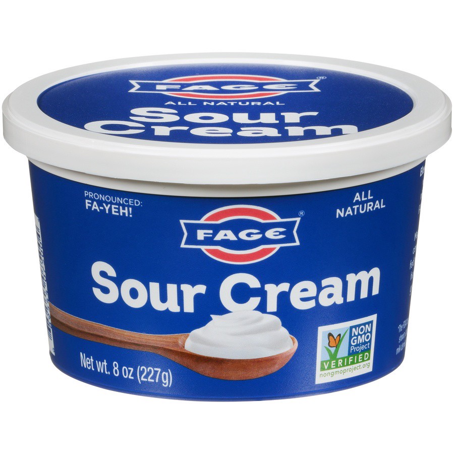 slide 1 of 9, Fage Sour Cream, 8 oz