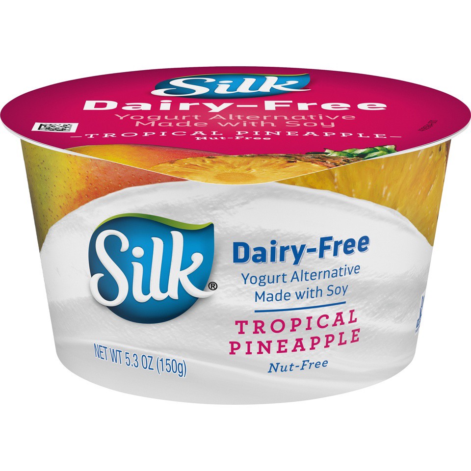 slide 2 of 9, Silk Tropical Pineapple Soy Milk Yogurt Alternative, 5.3 oz