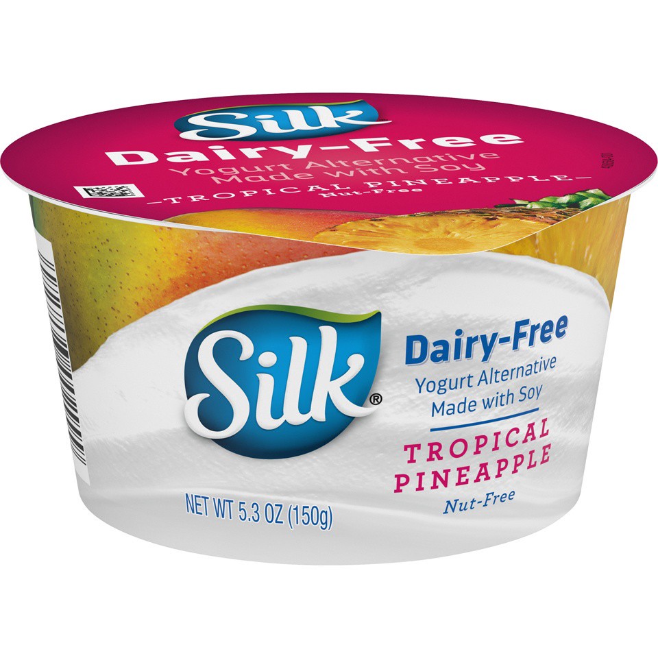 slide 3 of 9, Silk Tropical Pineapple Soy Milk Yogurt Alternative, 5.3 oz