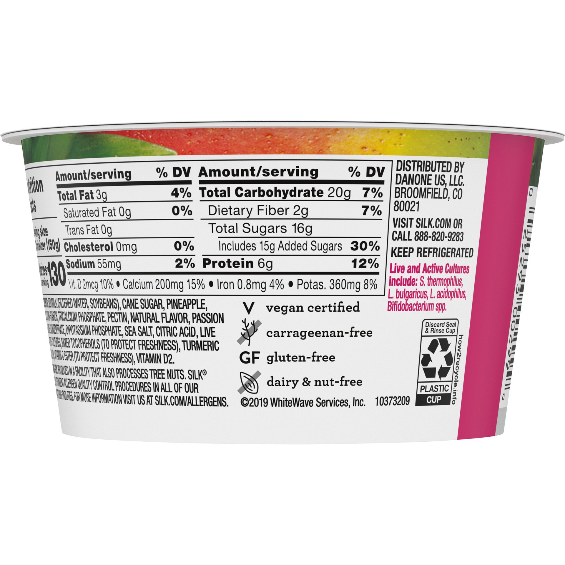 slide 7 of 9, Silk Tropical Pineapple Soy Milk Yogurt Alternative, 5.3 oz