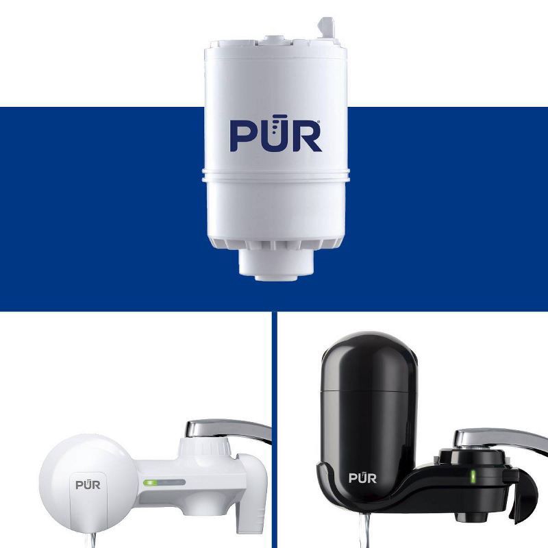 slide 5 of 8, PUR Filtration PUR Faucet Mount Water Filter Replacement - 2 pack, 2 ct