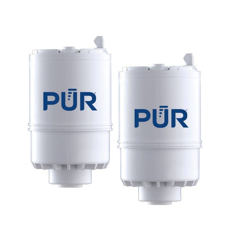 slide 1 of 8, PUR Filtration PUR Faucet Mount Water Filter Replacement - 2 pack, 2 ct