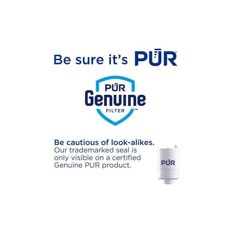 slide 8 of 10, PUR Filtration Faucet Mount Water Filter Replacement - 2pk: Reduces Odors, Filters Pesticides, Mercury, Lead, White, 30-Day Warranty, 2 ct