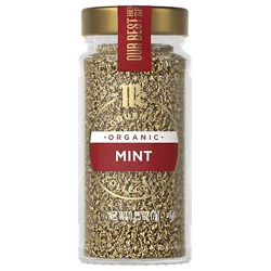Mccormick Gourmet Organic Mint - 0.25 Oz