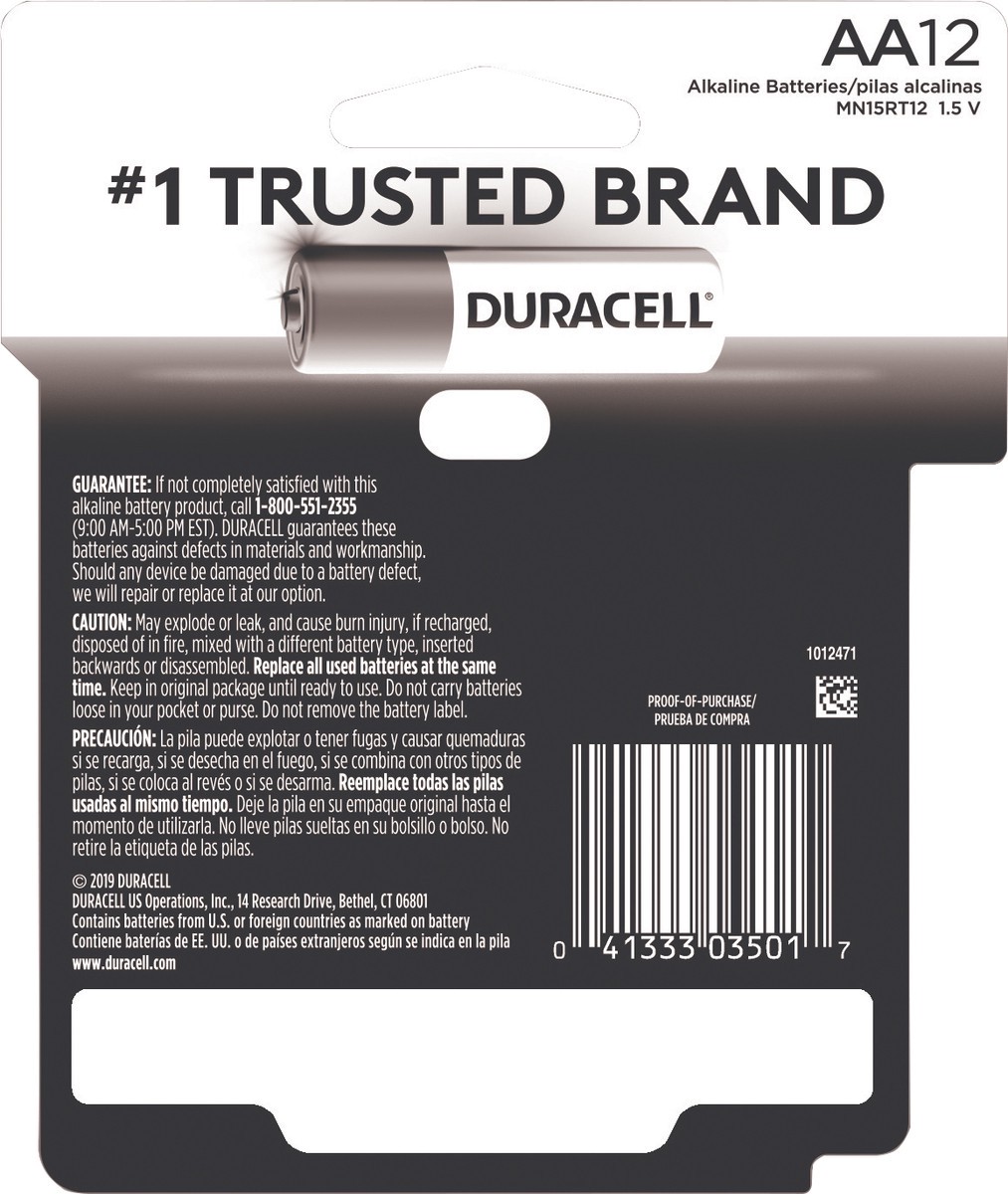 slide 3 of 6, Duracell Coppertop Battery Alkaline Aa - 12 Count, 12 ct