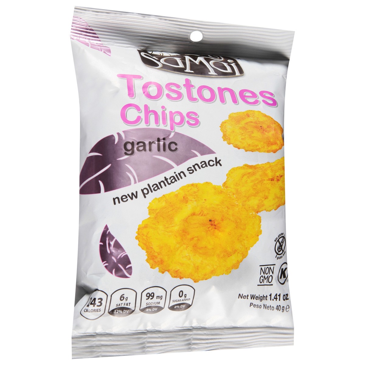 slide 3 of 11, Samai Tostones Chips Garlic, 1.41 oz