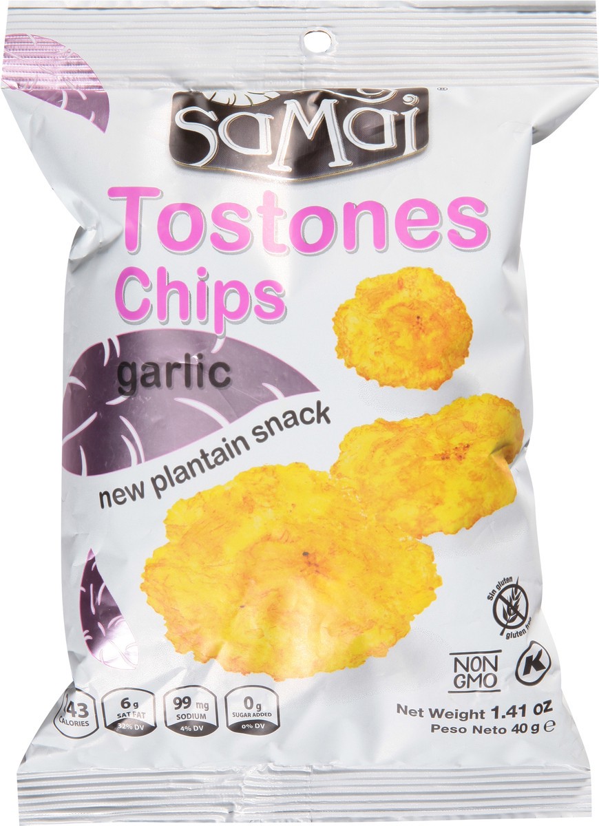 slide 9 of 11, Samai Tostones Chips Garlic, 1.41 oz