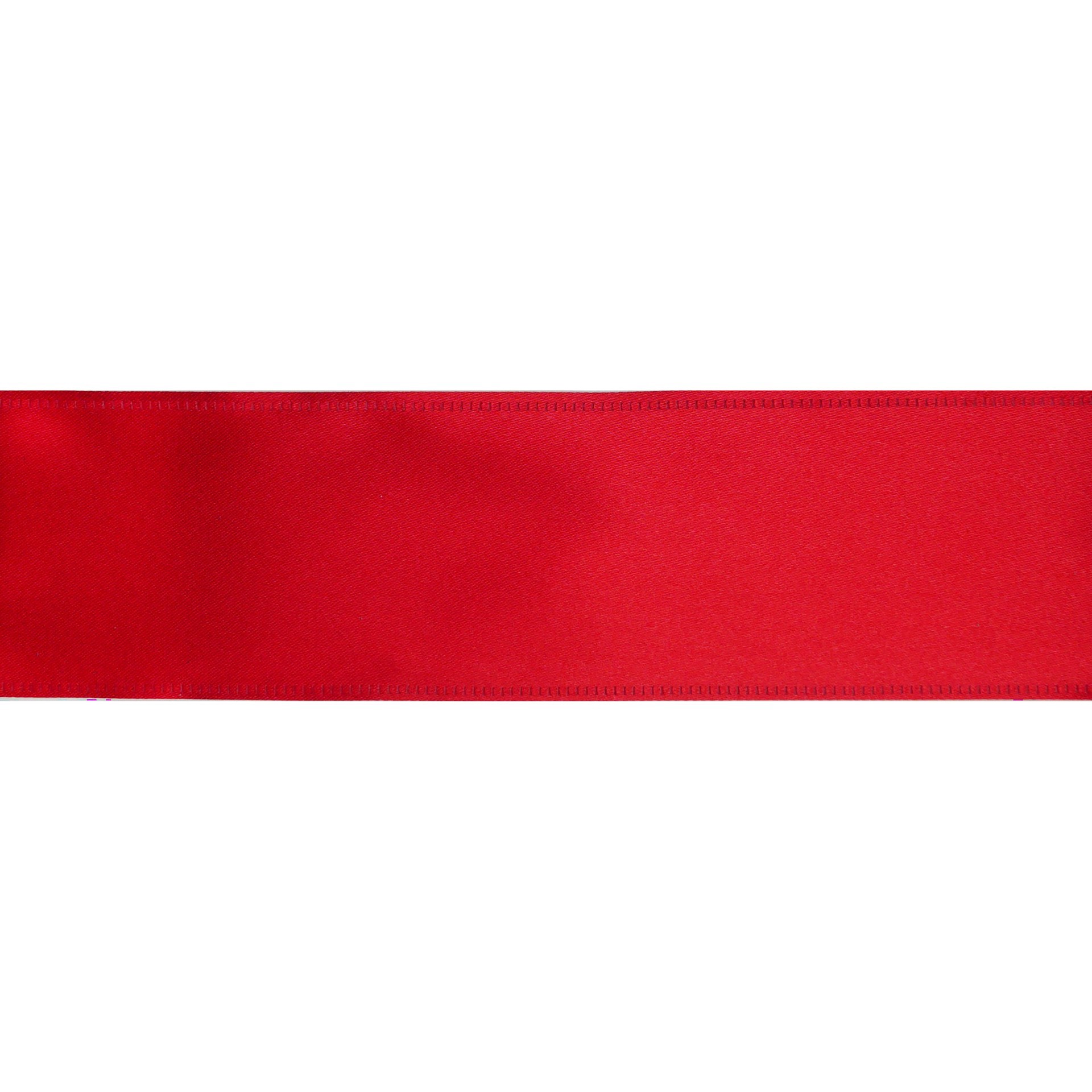 slide 2 of 3, 2.5" X 80ft. Red Satin Wired Jumbo Ribbon By Celebrate It, 2.5 in x 80 ft