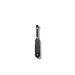 OXO Softworks Serrated Peeler: Stainless Steel Vegetable & Potato Peeler, Dishwasher-Safe, Black Handle, OXO Kitchen Tool