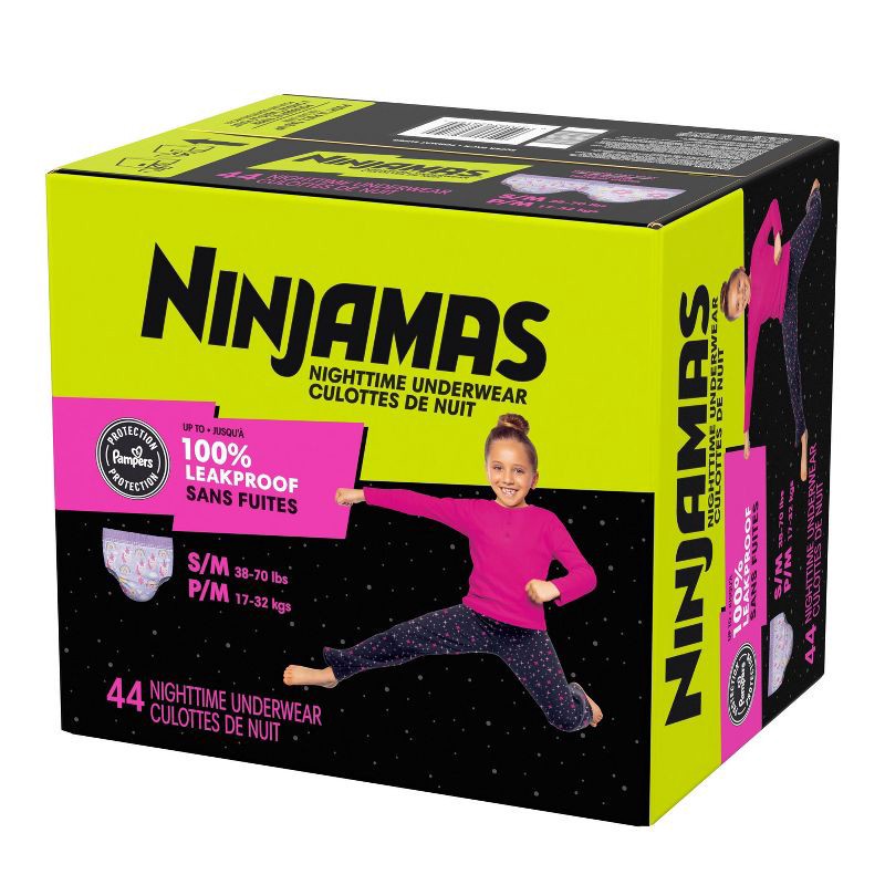 slide 14 of 15, Pampers Ninjamas Nighttime Bedwetting Underwear Girl' - Size S/M - 44ct, 44 ct