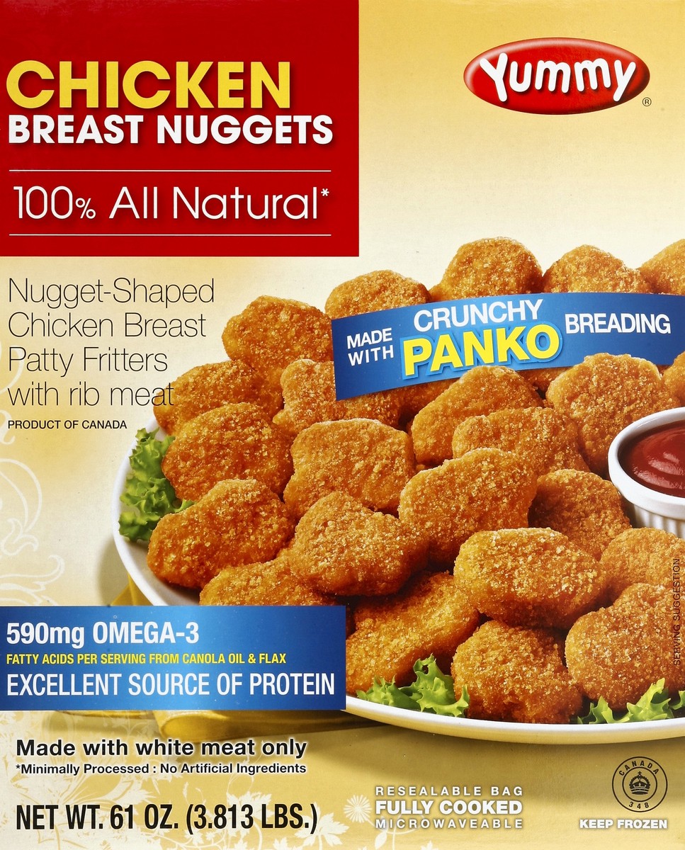 slide 1 of 5, Yummy Chicken Breast Nuggets 61 oz, 61 oz