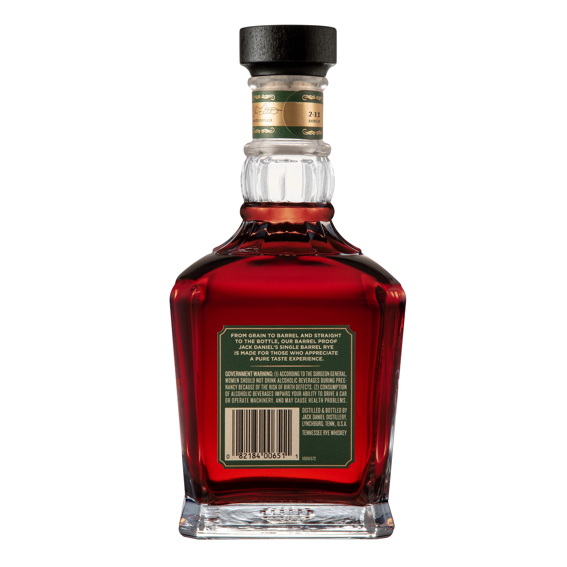 slide 2 of 2, Jack Daniel's Single Barrel Proof Rye 750mL 125 Proof, 750 ml