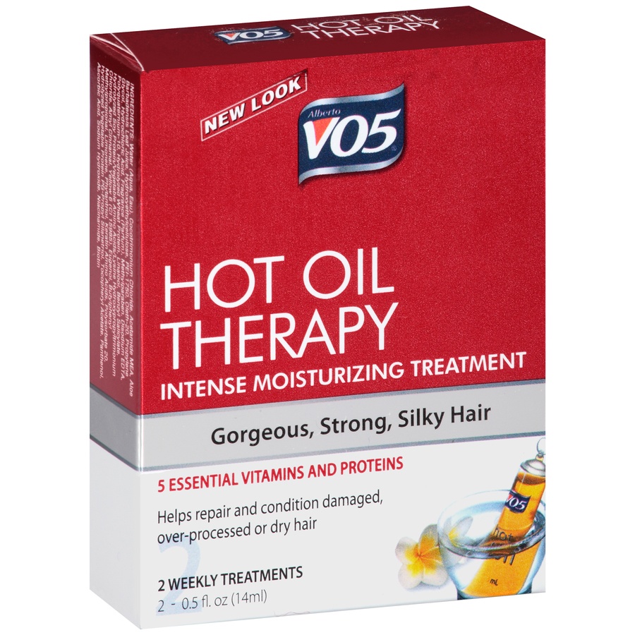slide 2 of 3, Alberto VO5 Hot Oil Therapy Intense Moisturizing Treatment Weekly Pre-Shampoo Treatments, 2 ct; 0.5 fl oz