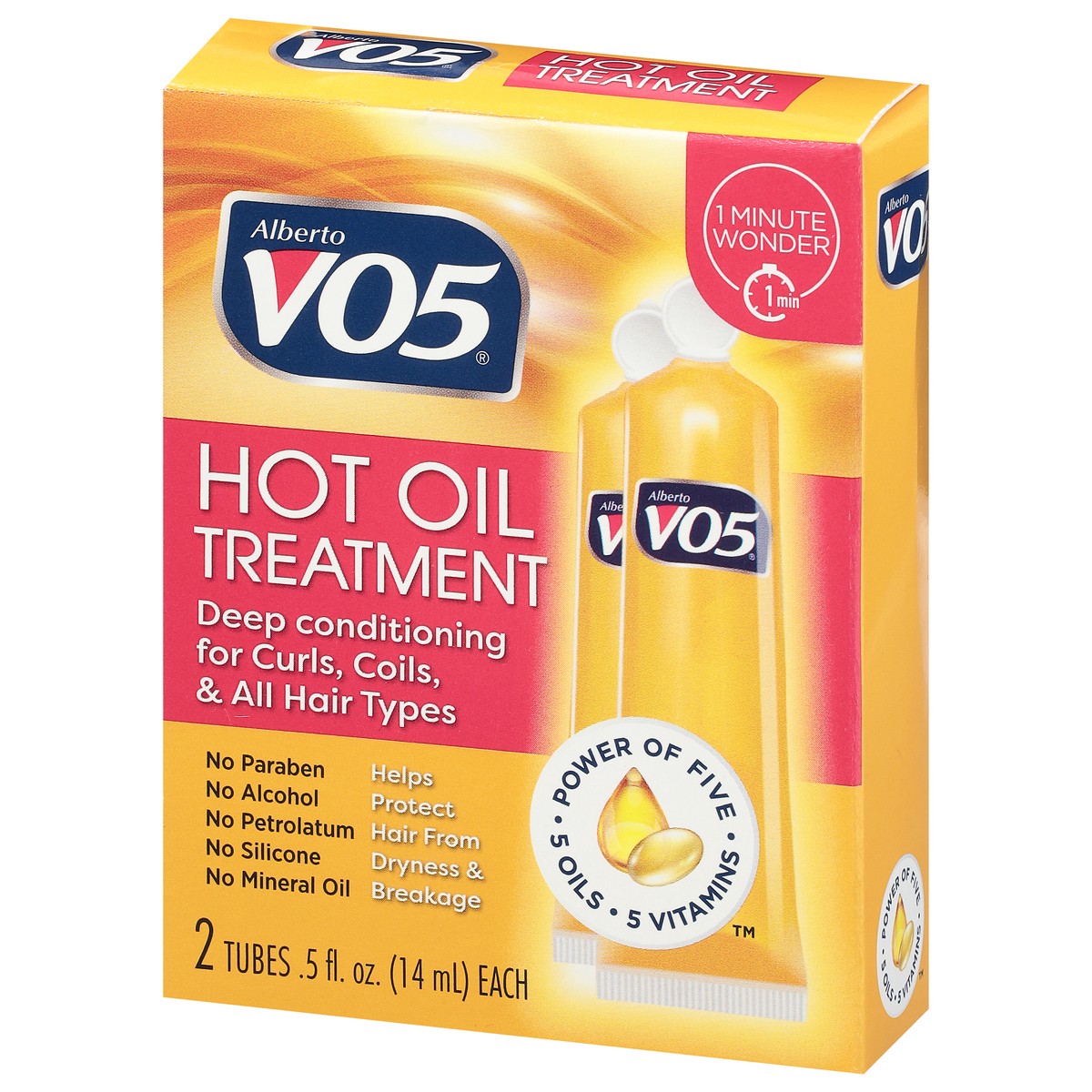 slide 3 of 9, Alberto VO5 Hot Oil Therapy Intense Moisturizing Treatment Weekly Pre-Shampoo Treatments, 2 ct; 0.5 fl oz