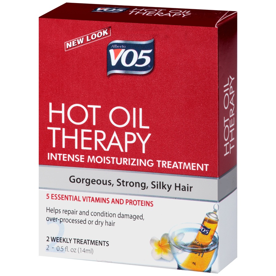 slide 3 of 3, Alberto VO5 Hot Oil Therapy Intense Moisturizing Treatment Weekly Pre-Shampoo Treatments, 2 ct; 0.5 fl oz