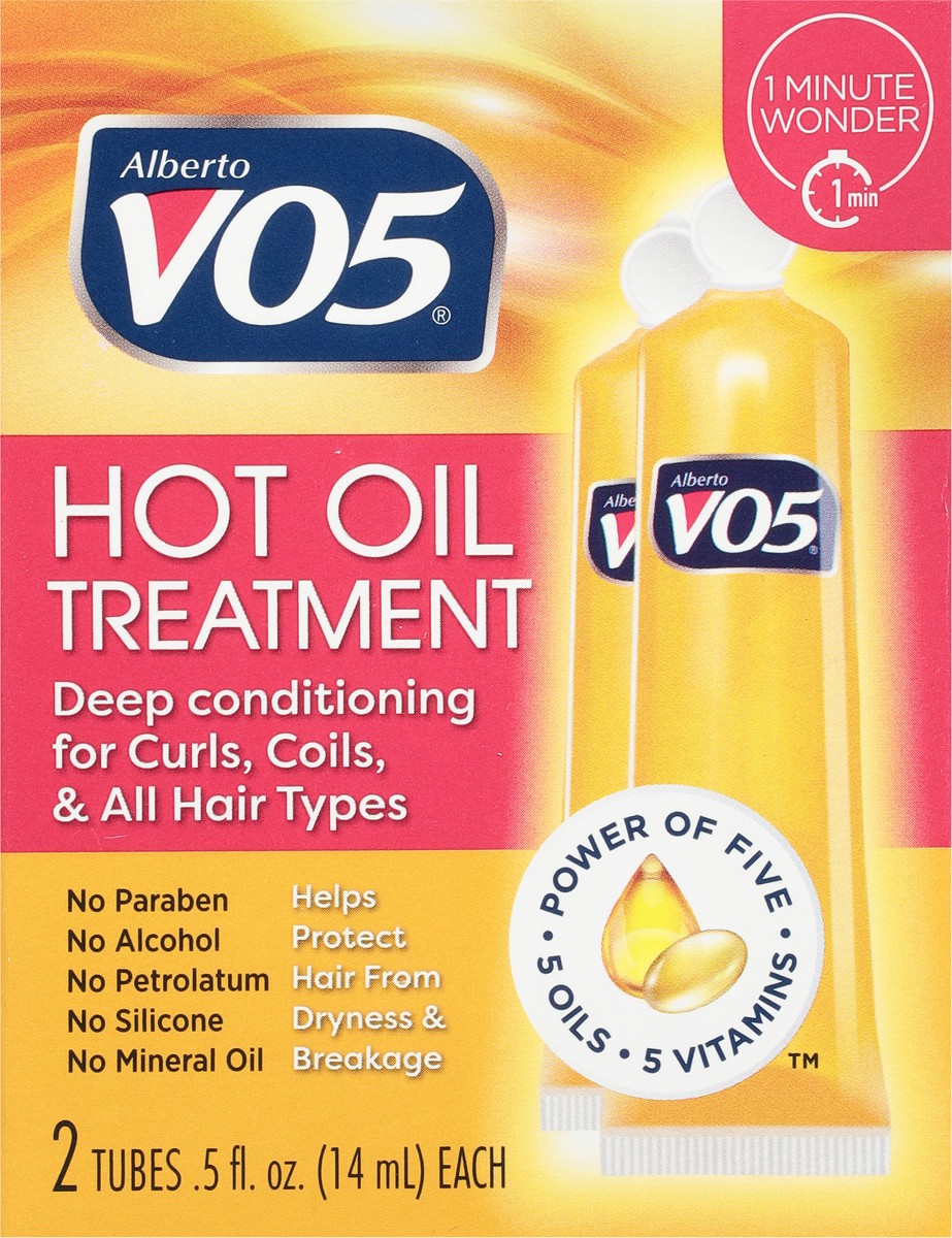 slide 6 of 9, Alberto VO5 Hot Oil Therapy Intense Moisturizing Treatment Weekly Pre-Shampoo Treatments, 2 ct; 0.5 fl oz
