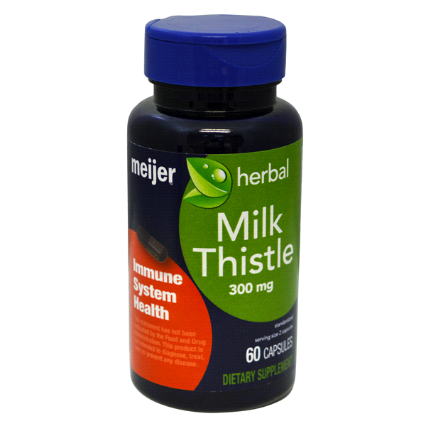 slide 1 of 1, Meijer Milk Thistle Extract 300 mg, 60 ct