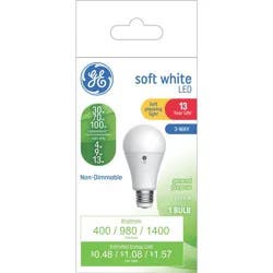 GE Household Lighting GE Soft White LED 3-Way A19 Light Bulb