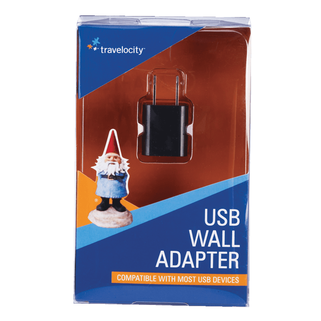 slide 1 of 1, Travelocity USB Wall Adapter 1 ea, 1 ct