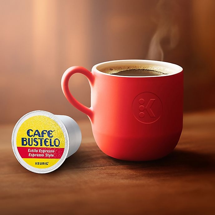 slide 4 of 6, Café Bustelo Espresso Roast Coffee K-Cup Pods, 0.37 Oz, Box Of 18 Pods, 18 ct