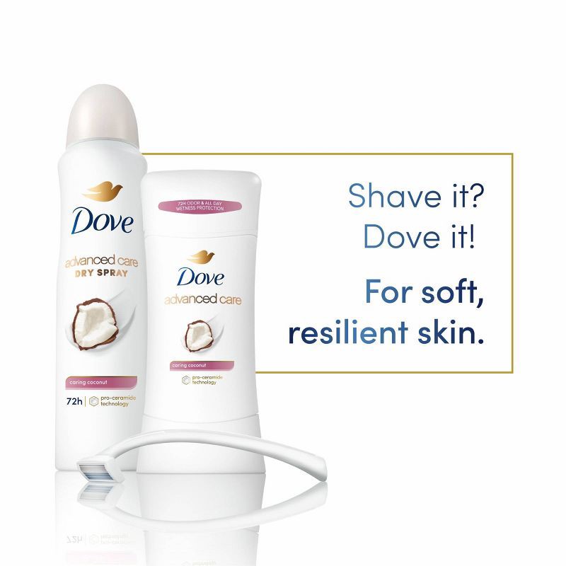 slide 3 of 12, Dove Beauty Advanced Care Caring Coconut 72-Hour Antiperspirant & Deodorant Stick - 2.6oz, 2.6 oz