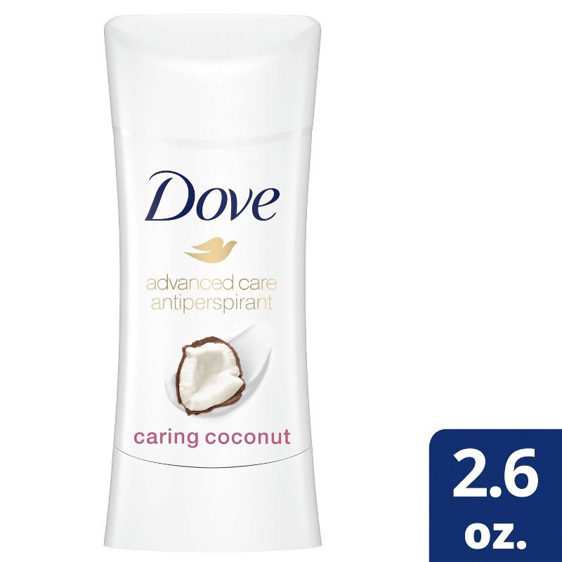slide 1 of 12, Dove Beauty Advanced Care Caring Coconut 48-Hour Antiperspirant & Deodorant Stick - 2.6oz, 2.6 oz