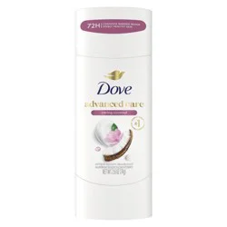 Dove Beauty Advanced Care Caring Coconut 72-Hour Solid Antiperspirant & Deodorant Stick - 2.6oz
