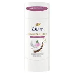 Dove Beauty Advanced Care Caring Coconut 72-Hour Solid Antiperspirant & Deodorant Stick - 2.6oz