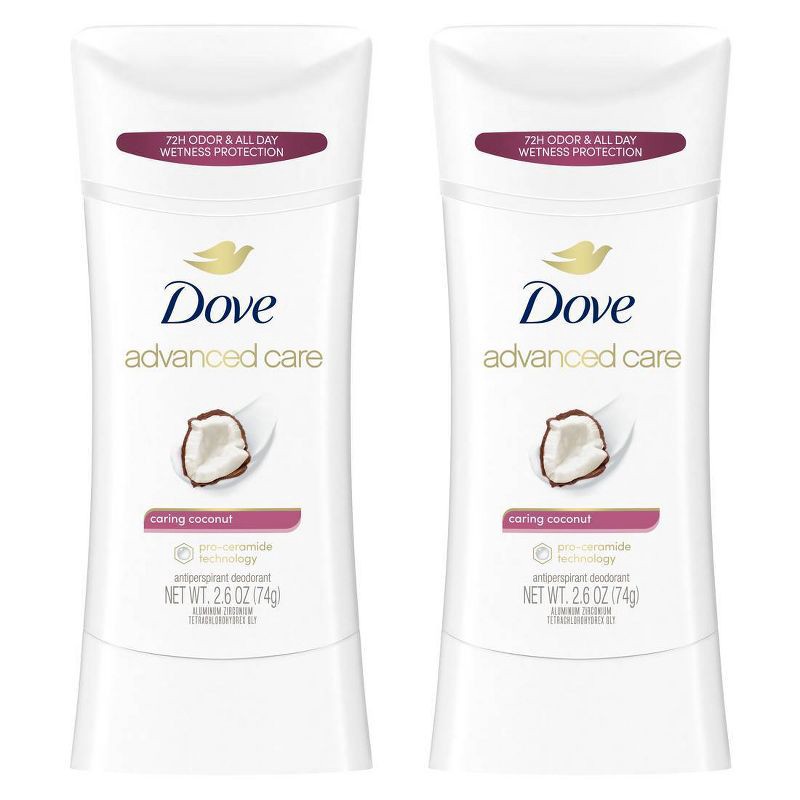 slide 2 of 12, Dove Beauty Advanced Care Caring Coconut 48-Hour Women's Antiperspirant & Deodorant, 1 ct